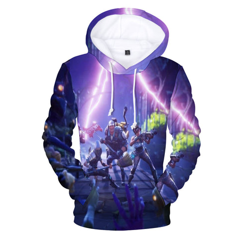 Purple Beam 3D Hoodie